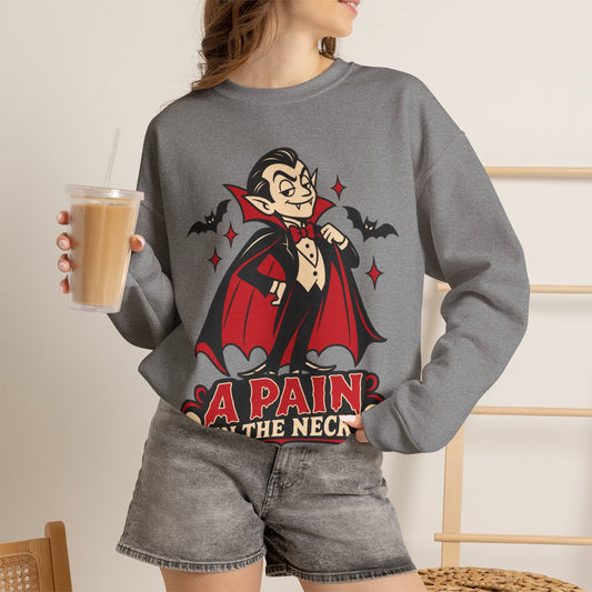'A Pain in the Neck' Vampire Crewneck Sweatshirt