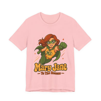 Flying High Mary Jane Superhero Graphic T-Shirt