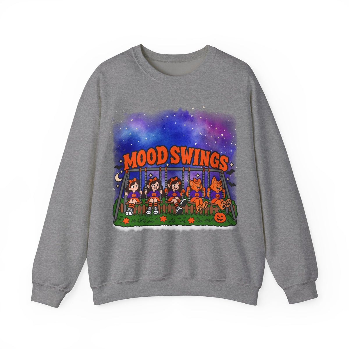 Mood Swings Werewolf Halloween Crewneck Sweatshirt