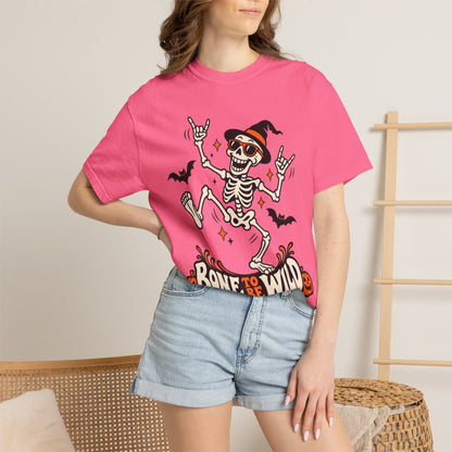 Bone to Be Wild Halloween Skeleton Graphic T-Shirt