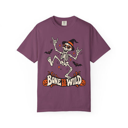 Bone to Be Wild Halloween Skeleton Graphic T-Shirt