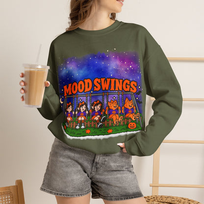 Mood Swings Werewolf Halloween Crewneck Sweatshirt