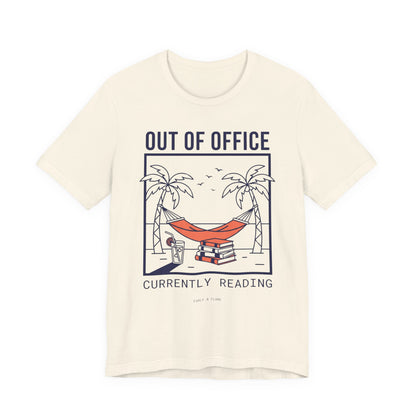 Minimalist Out of Office 'Currently Reading' Graphic T-Shirt