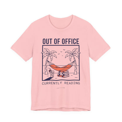 Minimalist Out of Office 'Currently Reading' Graphic T-Shirt