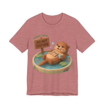 Otterly Calm Otter 3D Art Graphic T‑Shirt