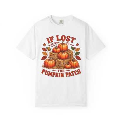 If Lost Return to the Pumpkin Patch Fall Graphic T-shirt