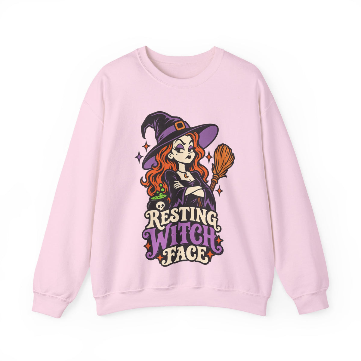 Resting Witch Face Crewneck Sweatshirt
