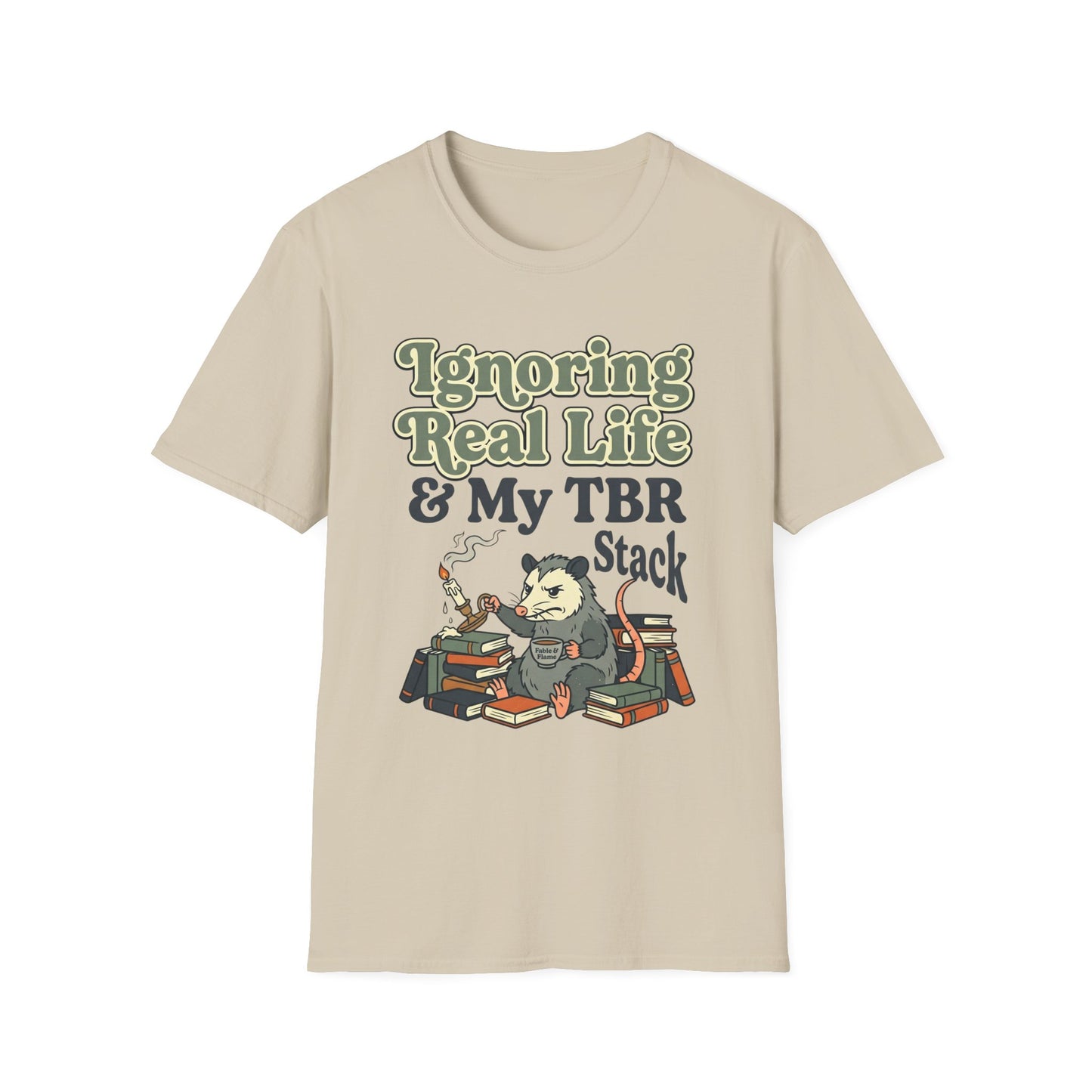 Ignoring Real Life & My TBR Stack Graphic T-Shirt