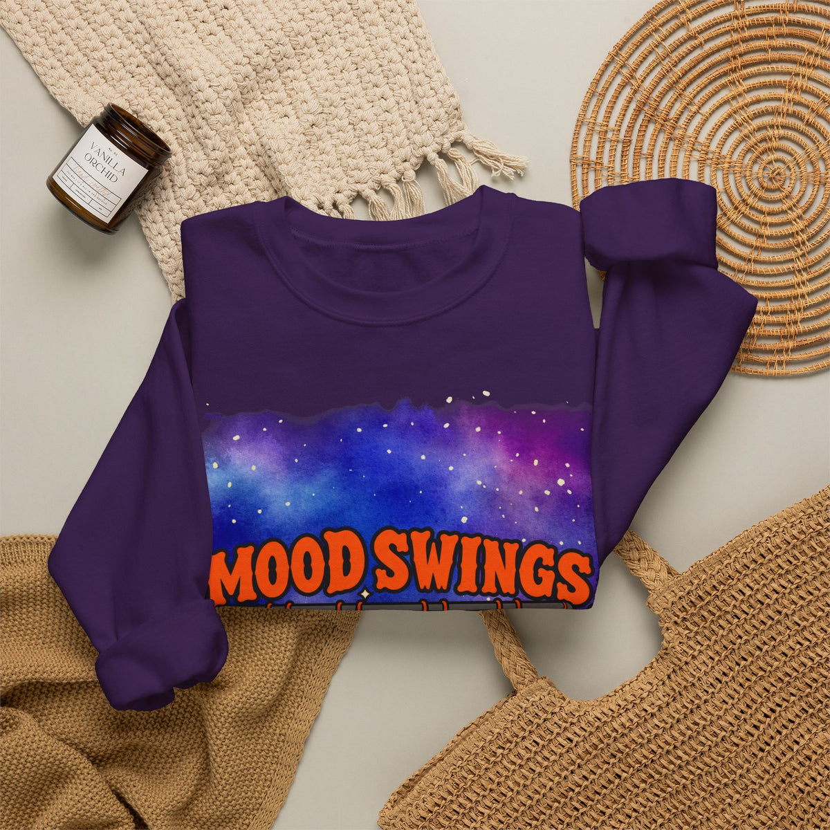 Mood Swings Werewolf Halloween Crewneck Sweatshirt