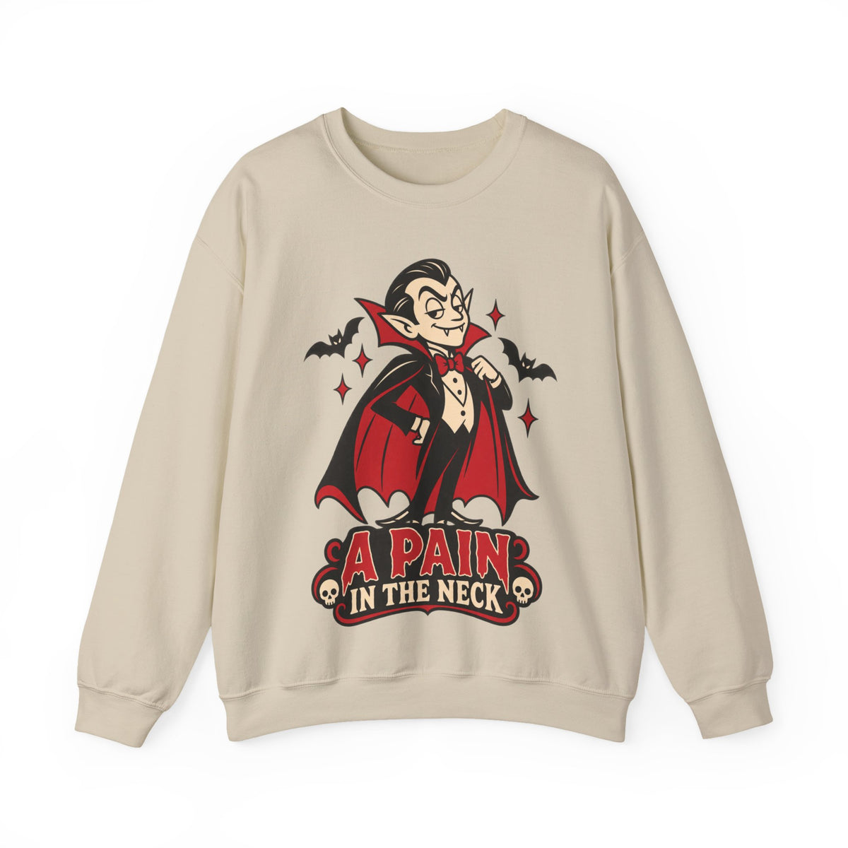 'A Pain in the Neck' Vampire Crewneck Sweatshirt