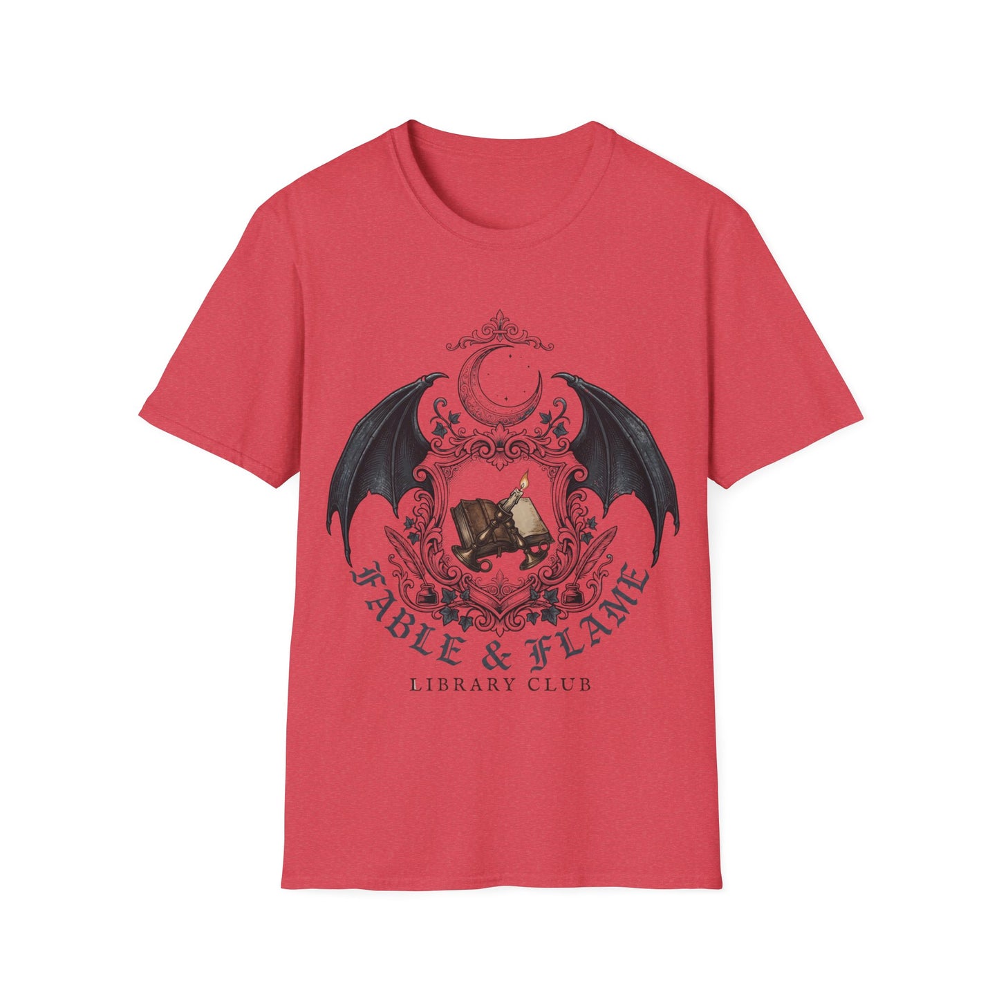 Table & Flame Library Club T-Shirt — Gothic Bookish Tee
