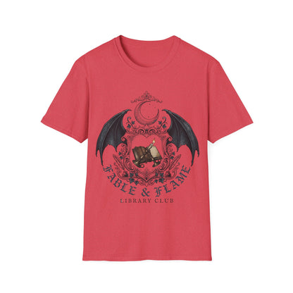 Table & Flame Library Club T-Shirt — Gothic Bookish Tee