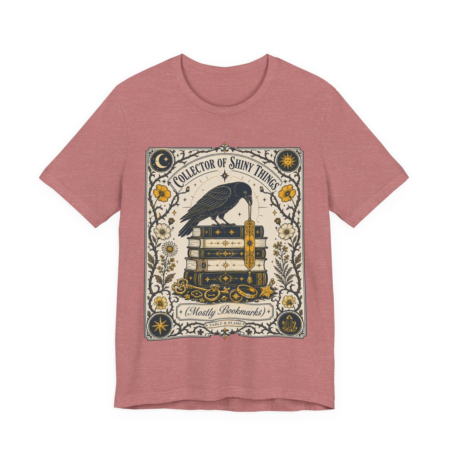 Collector of Shiny Things Raven Tarot Card Graphic T-Shirt