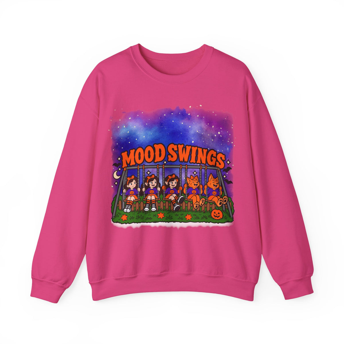 Mood Swings Werewolf Halloween Crewneck Sweatshirt