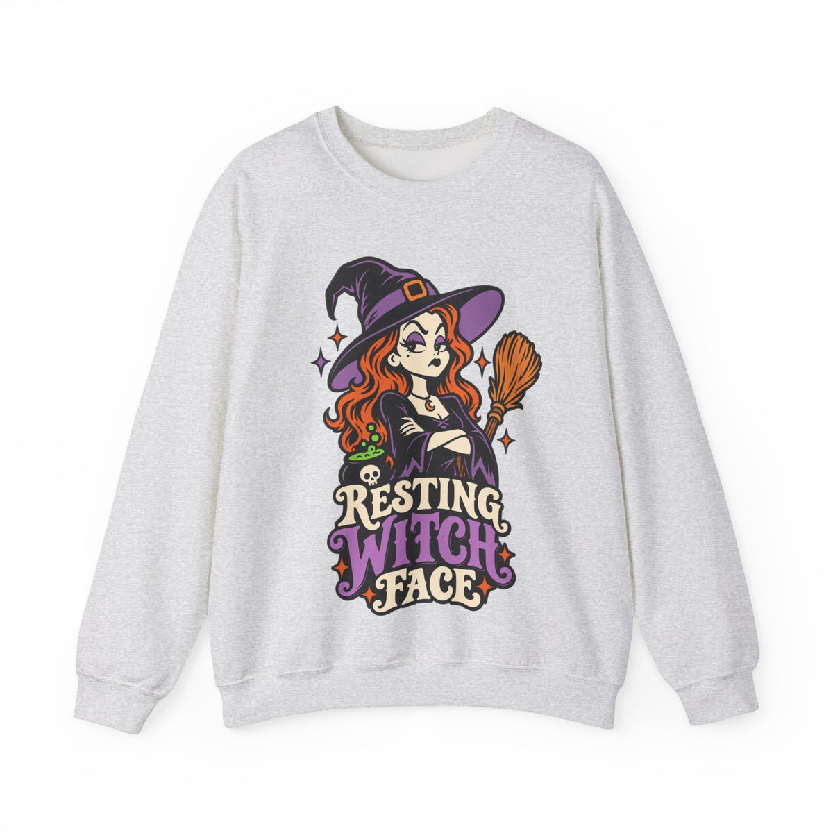 Resting Witch Face Crewneck Sweatshirt