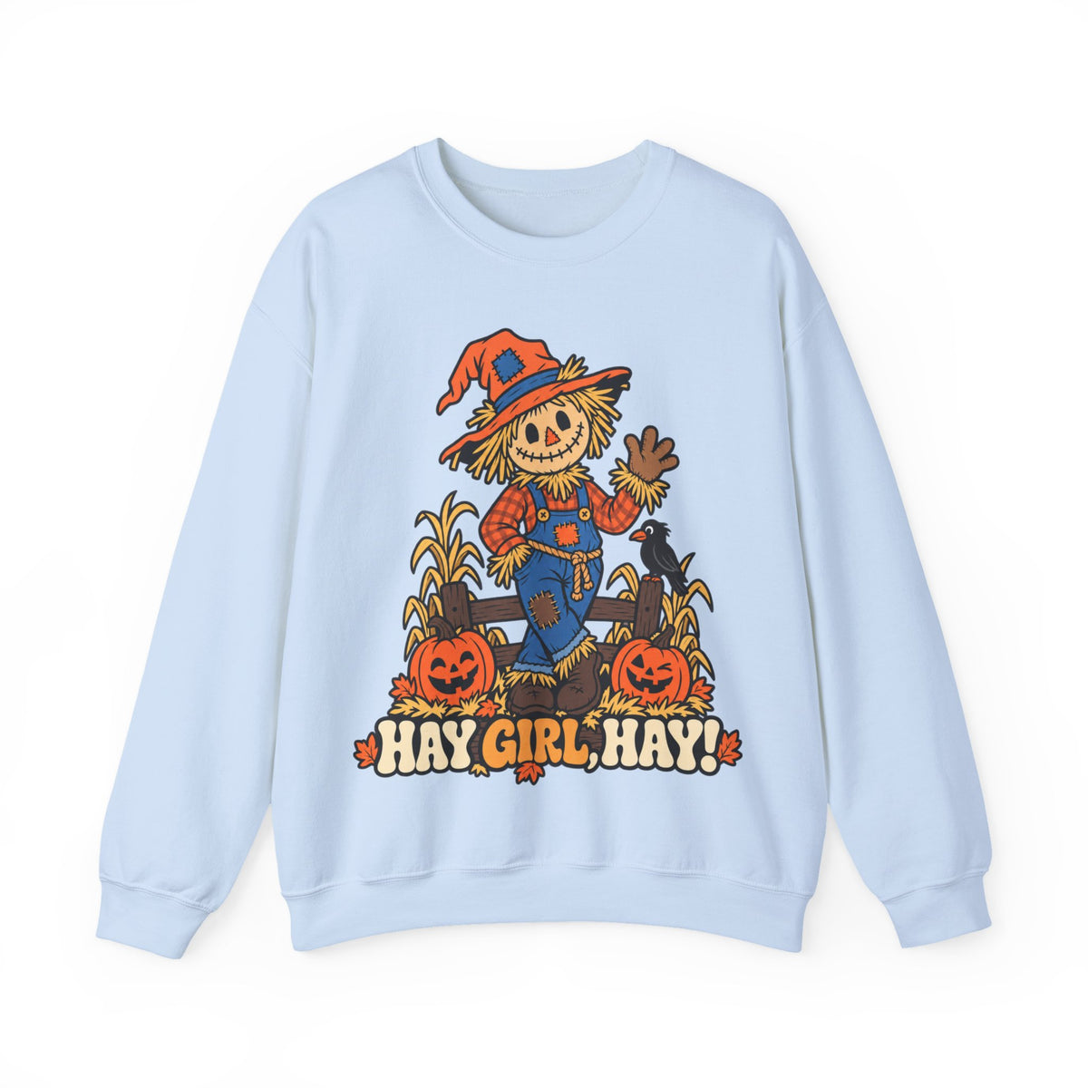 Hay Girl, Hay Scarecrow Crewneck Sweatshirt