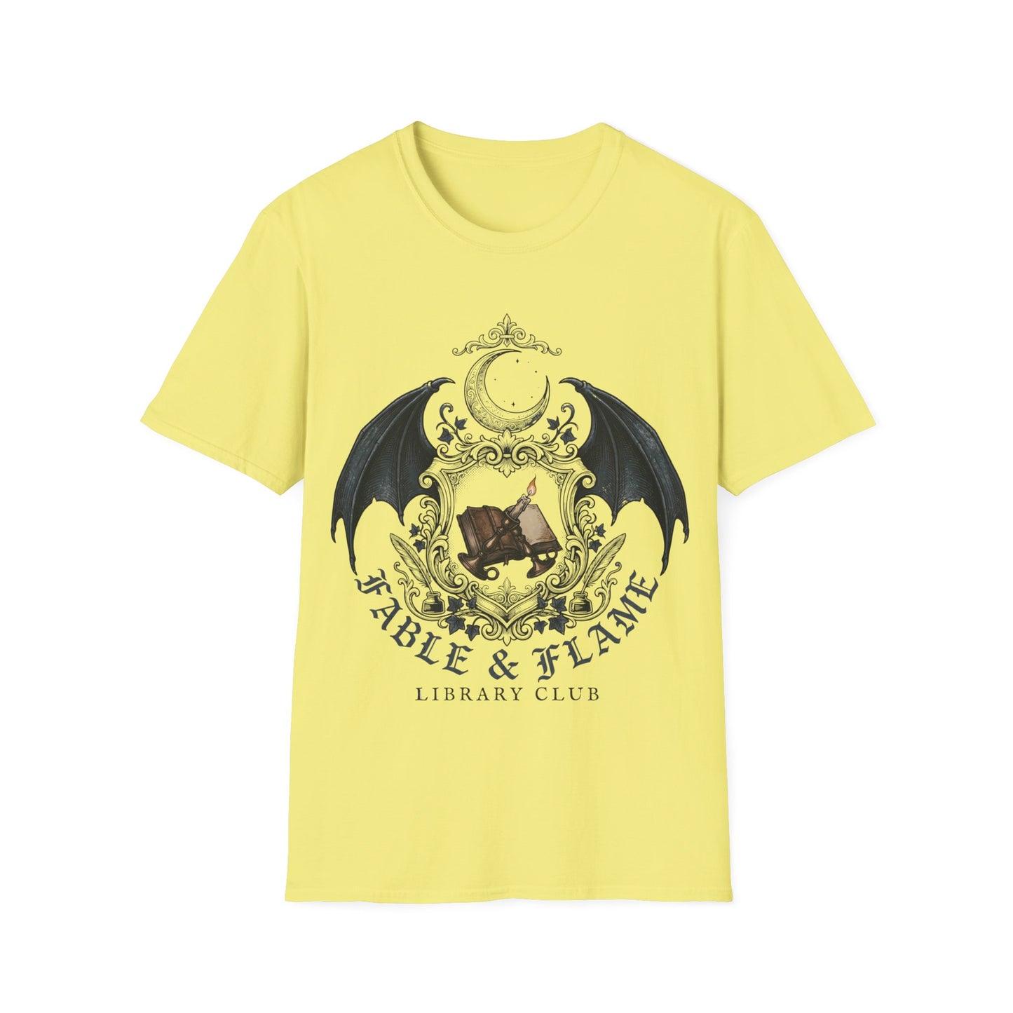 Table & Flame Library Club T-Shirt — Gothic Bookish Tee