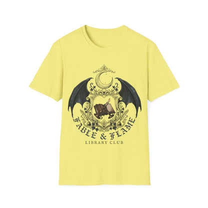 Table & Flame Library Club T-Shirt — Gothic Bookish Tee