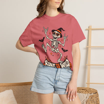 Bone to Be Wild Halloween Skeleton Graphic T-Shirt