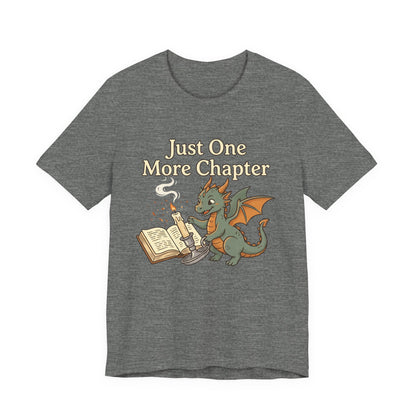 Just One More Chapter Book Dragon Tee — Book Lover Reading Shirt