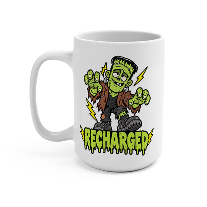Recharged Frankenstein's Monster Ceramic Mug 15oz