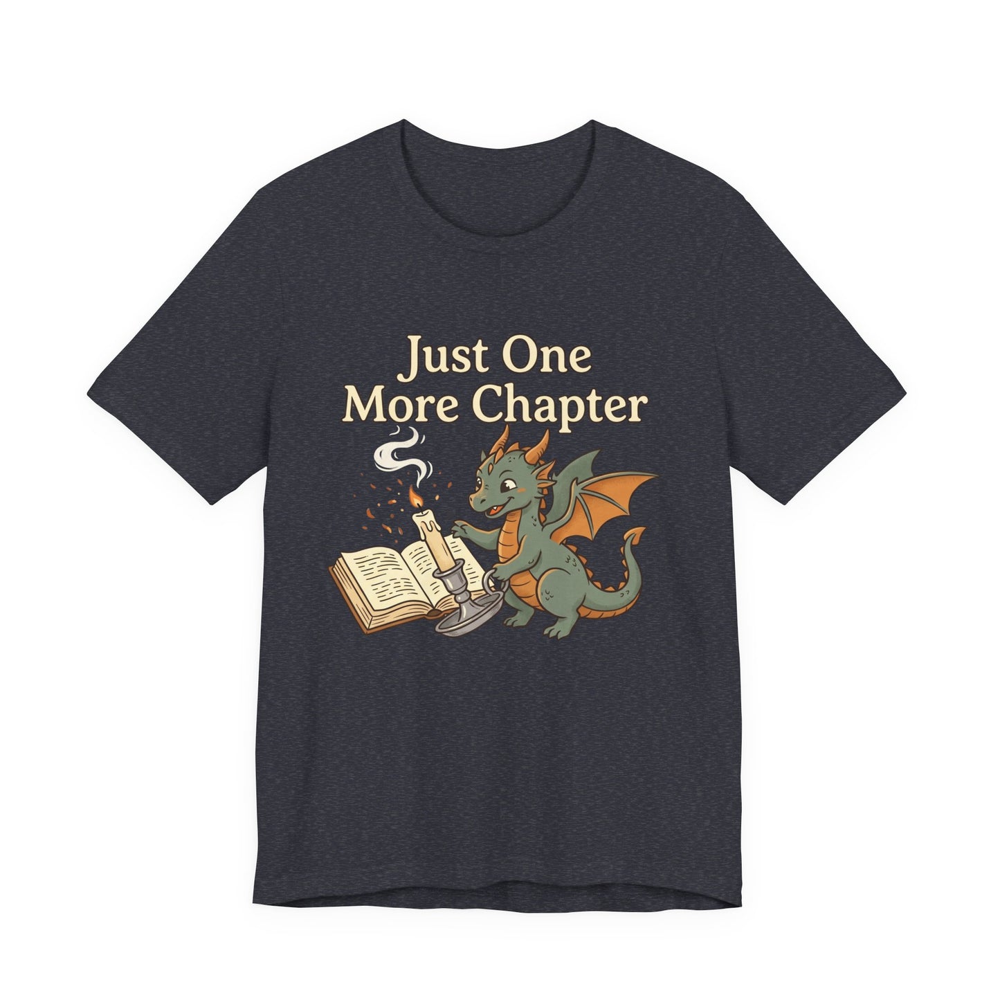 Just One More Chapter Book Dragon Tee — Book Lover Reading Shirt
