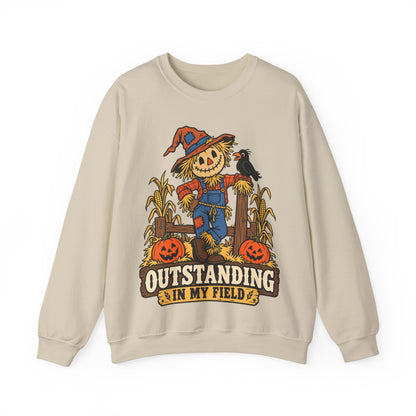 Outstanding in My Field  Scarecrow Crewneck Sweatshirt