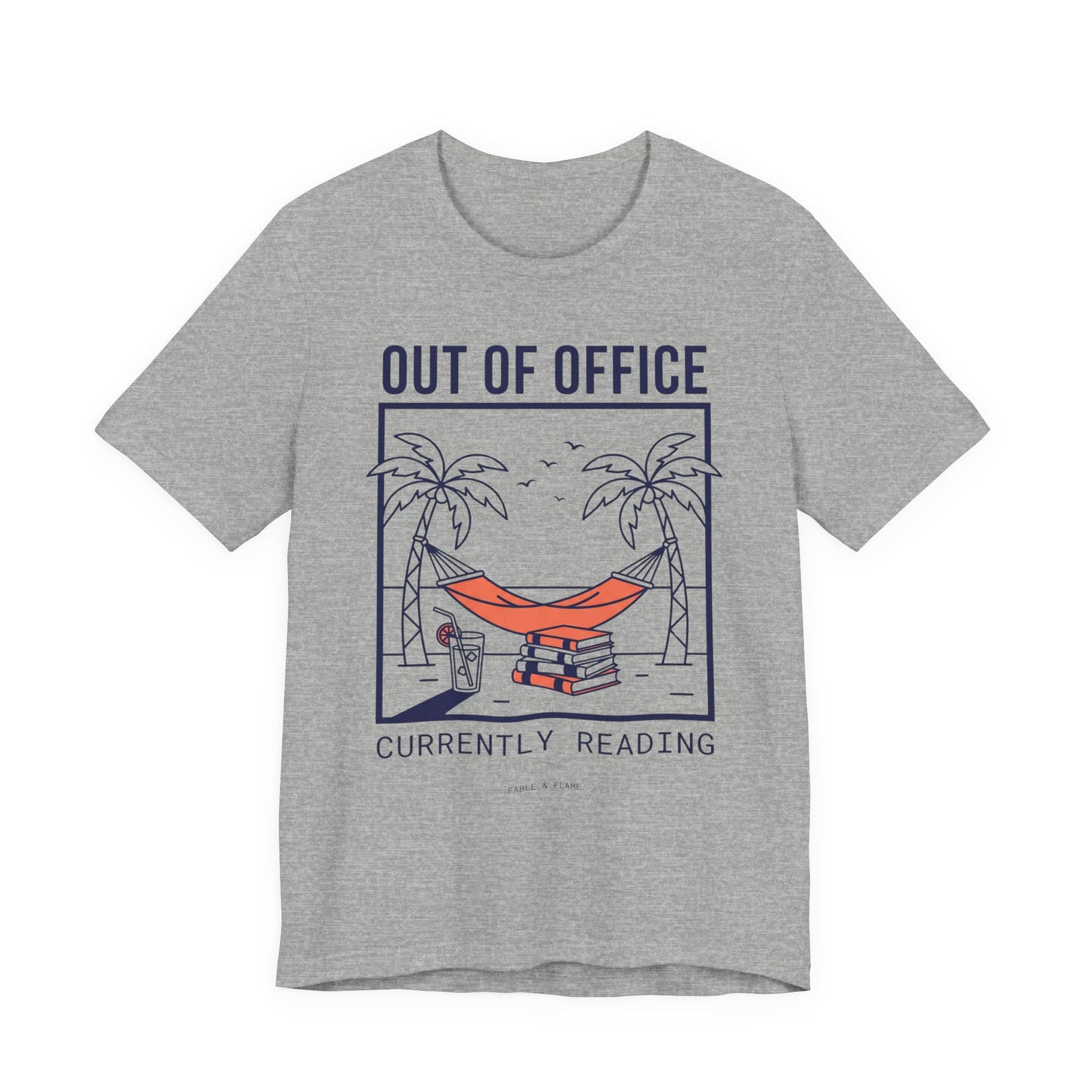 Minimalist Out of Office 'Currently Reading' Graphic T-Shirt