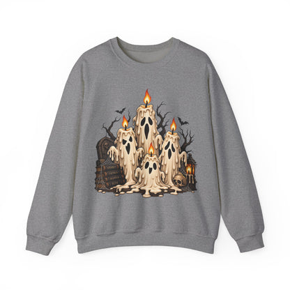 Melting Ghost Candles Crewneck Sweatshirt