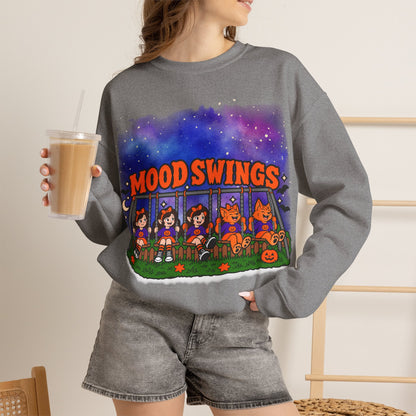 Mood Swings Werewolf Halloween Crewneck Sweatshirt