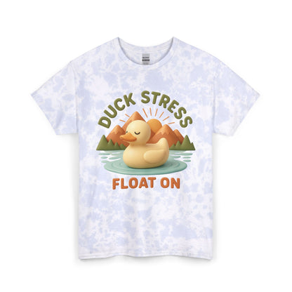 Duck Stress Float On Tie-Dye Graphic T-Shirt