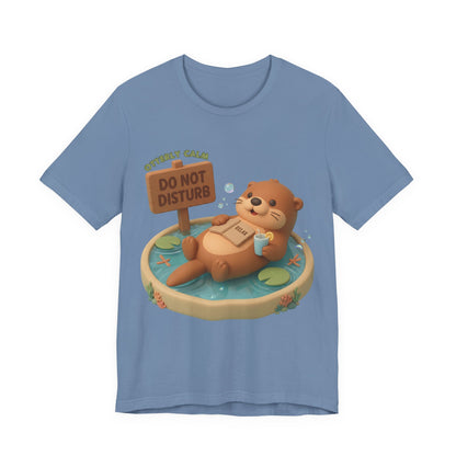 Otterly Calm Otter 3D Art Graphic T‑Shirt