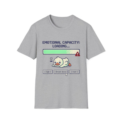 Emotional Capacity Loading Duck Graphic T-Shirt