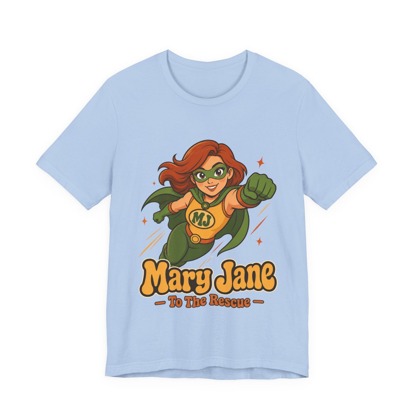 Flying High Mary Jane Superhero Graphic T-Shirt