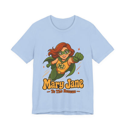 Flying High Mary Jane Superhero Graphic T-Shirt