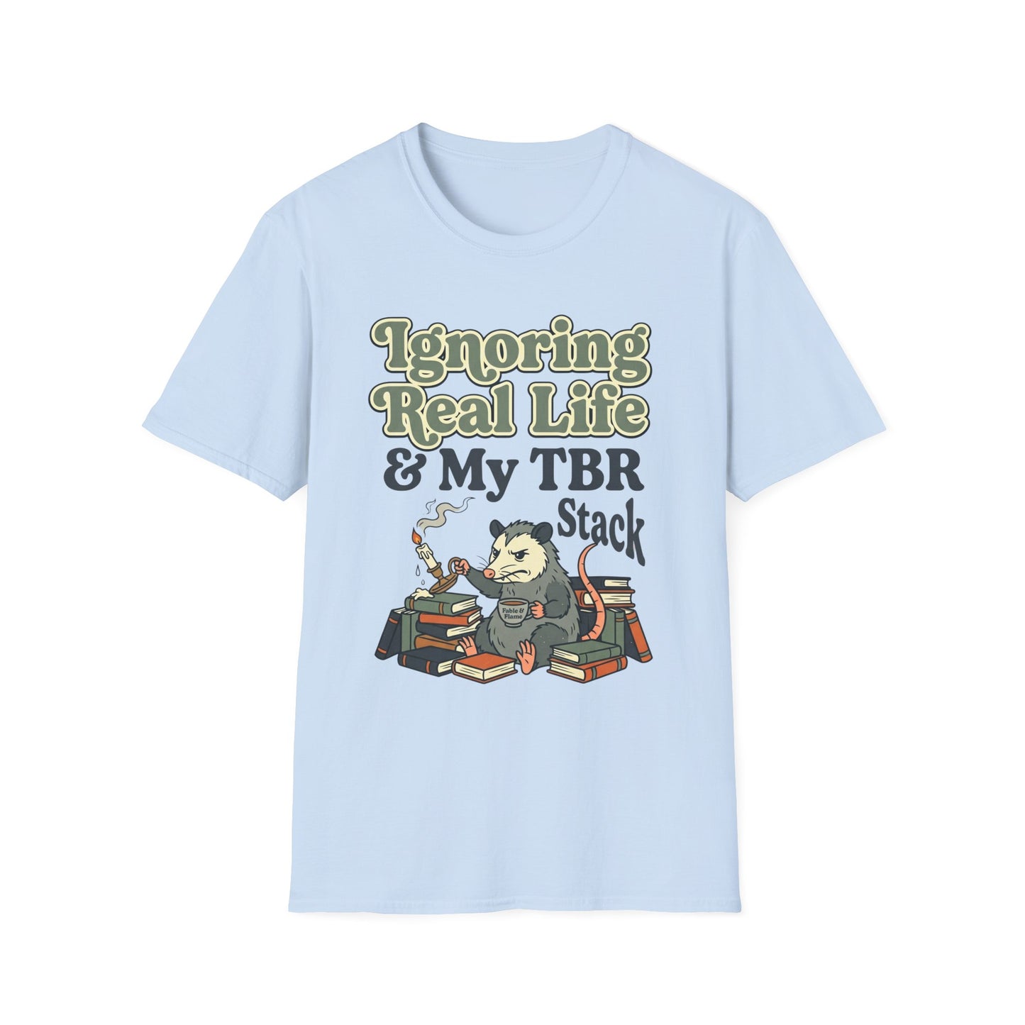 Ignoring Real Life & My TBR Stack Graphic T-Shirt