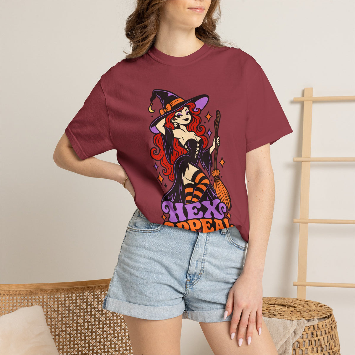 Witchy 'Hex Appeal' Halloween Graphic T-Shirt