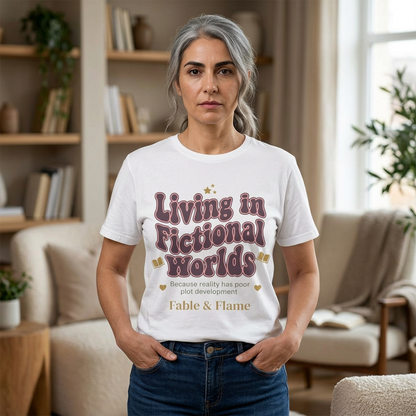 Living in Fictional Worlds Graphic T-Shirt