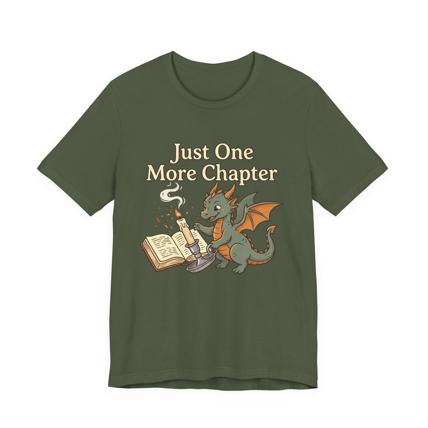 Just One More Chapter Book Dragon Tee — Book Lover Reading Shirt