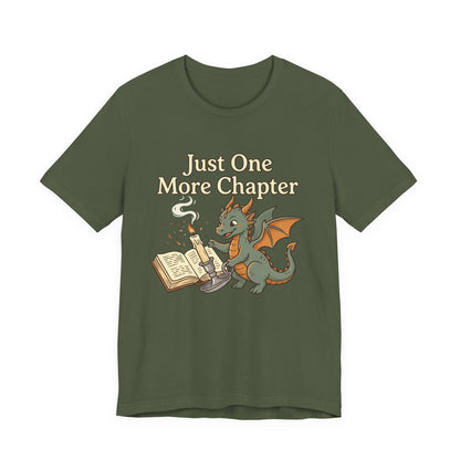 Just One More Chapter Book Dragon Tee — Book Lover Reading Shirt