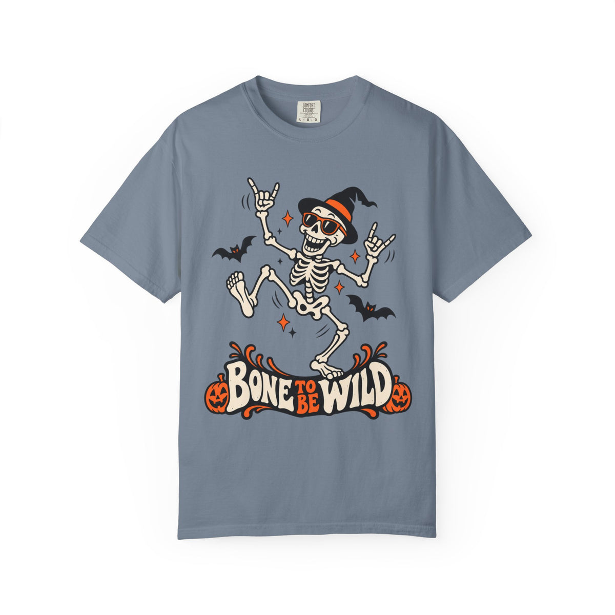 Bone to Be Wild Halloween Skeleton Graphic T-Shirt