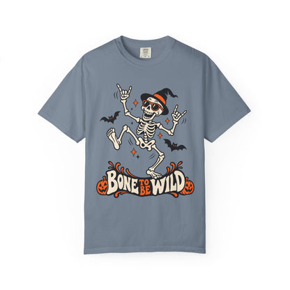 Bone to Be Wild Halloween Skeleton Graphic T-Shirt