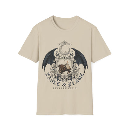 Table & Flame Library Club T-Shirt — Gothic Bookish Tee
