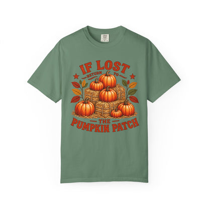 If Lost Return to the Pumpkin Patch Fall Graphic T-shirt