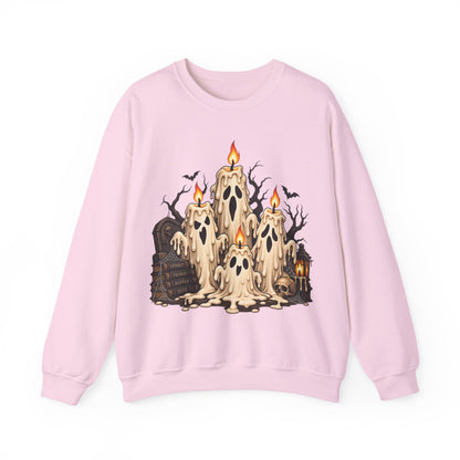 Melting Ghost Candles Crewneck Sweatshirt
