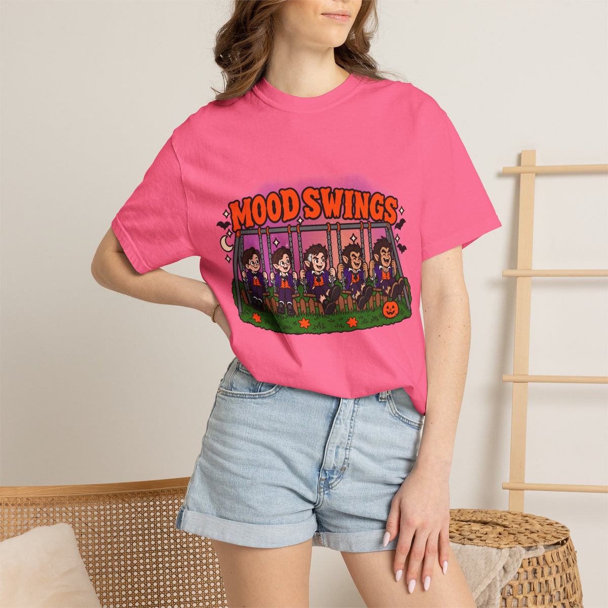 Mood Swings Boy Werewolf Halloween GraphicT-Shirt