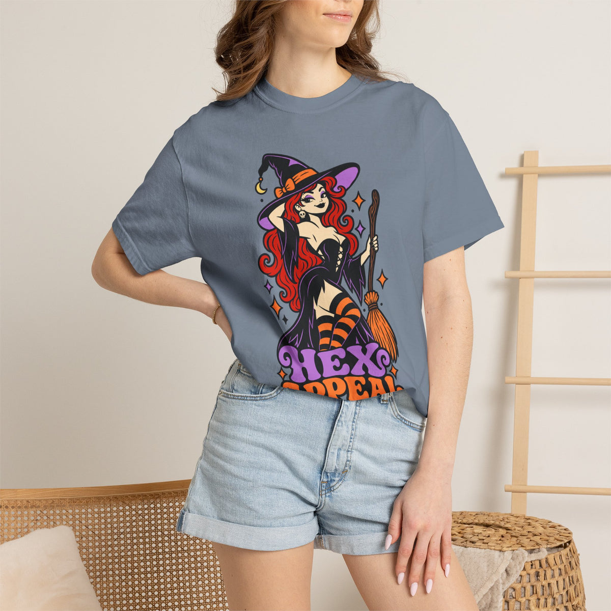 Witchy 'Hex Appeal' Halloween Graphic T-Shirt