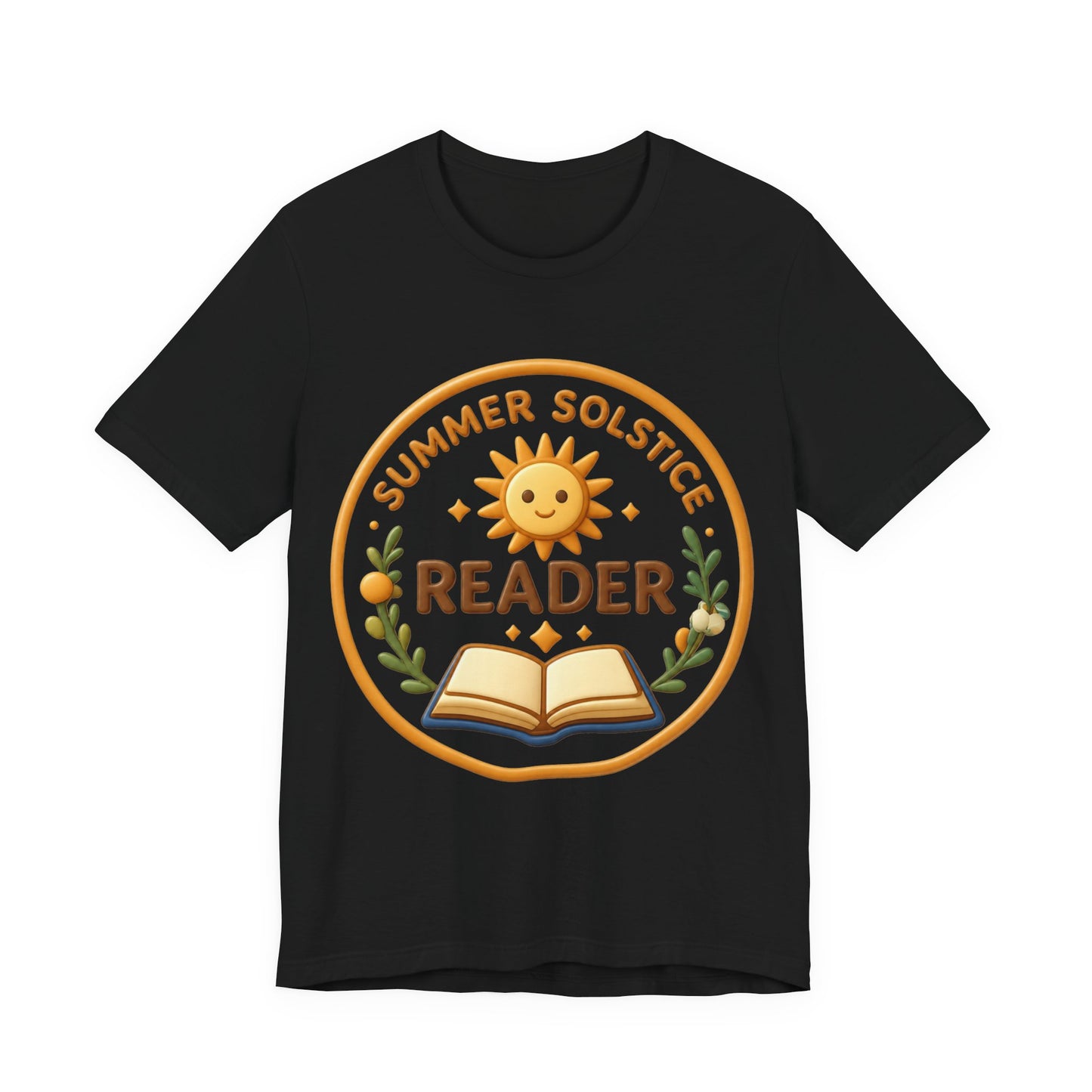 Summer Solstice Reader 3D Art Graphic T-Shirt