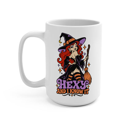 Hexy and I Know It Witchy Ceramic Mug 15oz