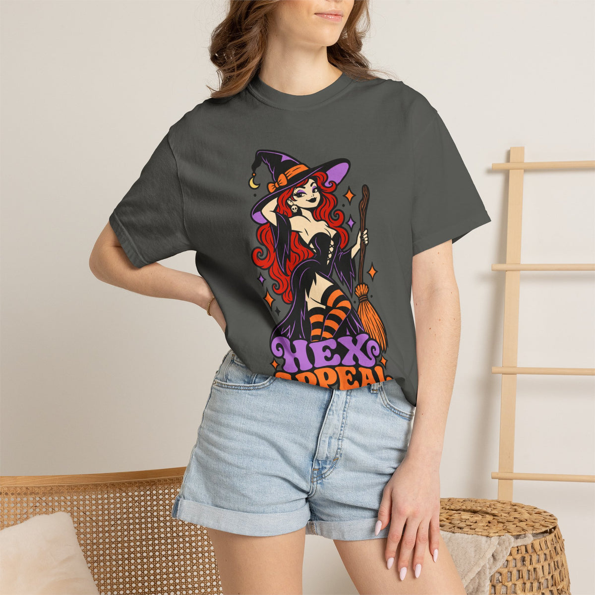 Witchy 'Hex Appeal' Halloween Graphic T-Shirt